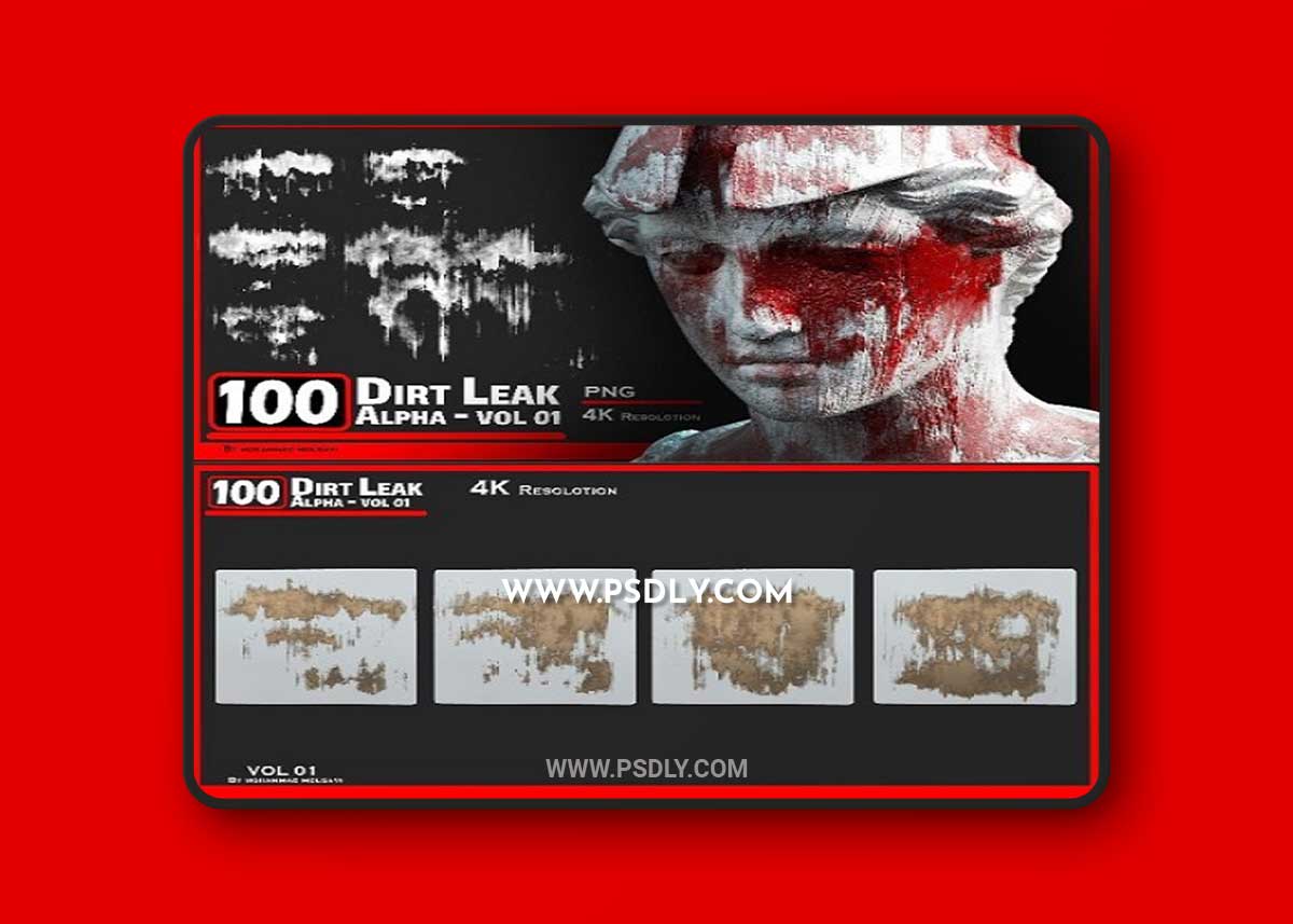 ArtStation - 100 Crack Damage Alpha Vol 2