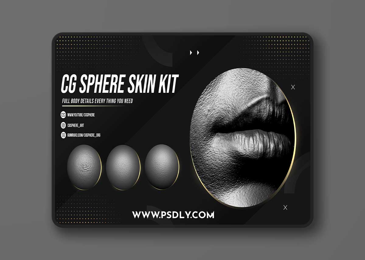 Artstation – CGSphere Skin Alphas Bundle