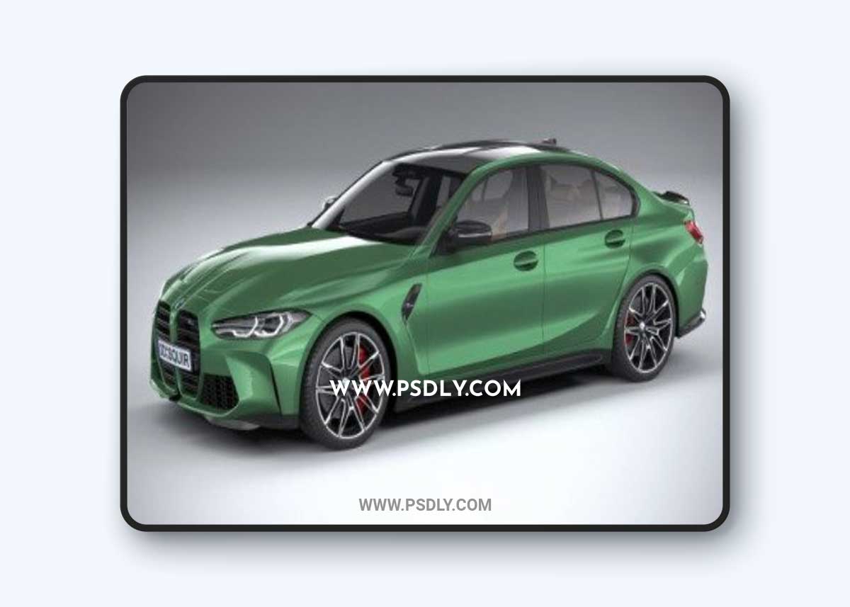 BMW M3 Competition G80 2021 3D model