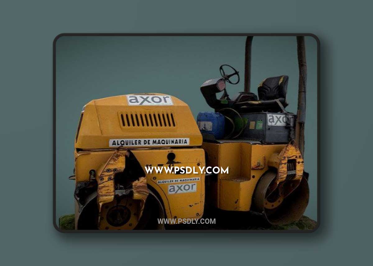 Benford Road roller machine 3D Model