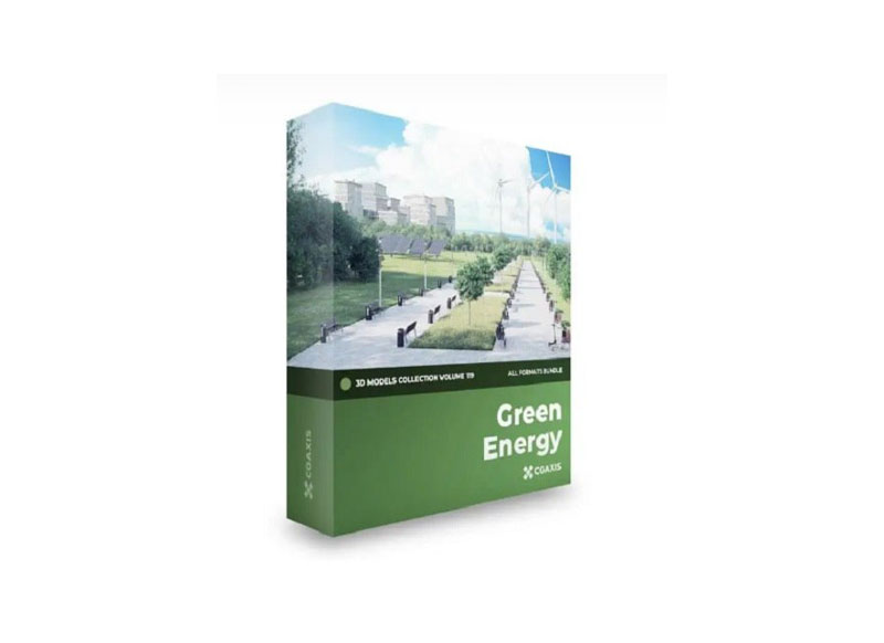 CGAxis- Green Energy 3D Models Collection – Volume 119
