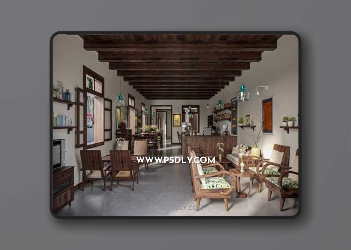 Coffee Room Interior by Bang Tran 3D Model