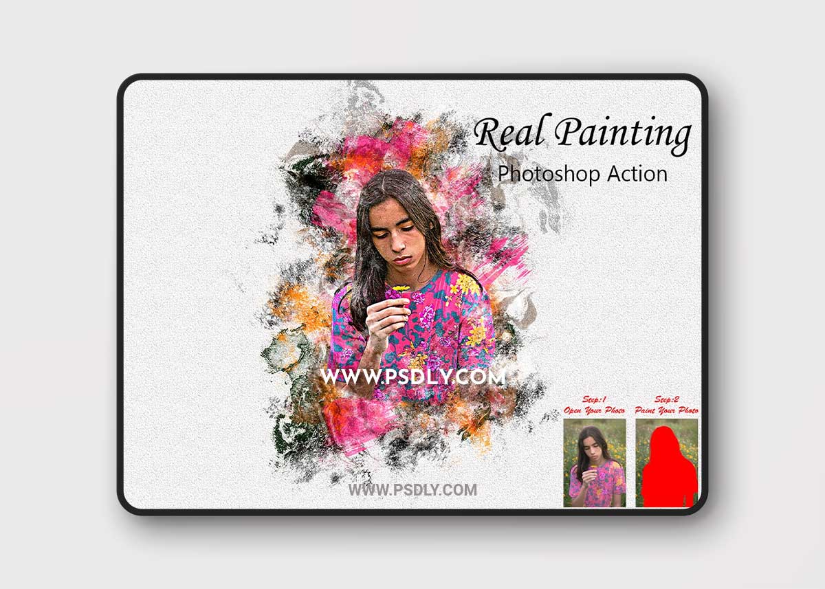 CreativeMarket - Real Painting Photoshop Action 10200932