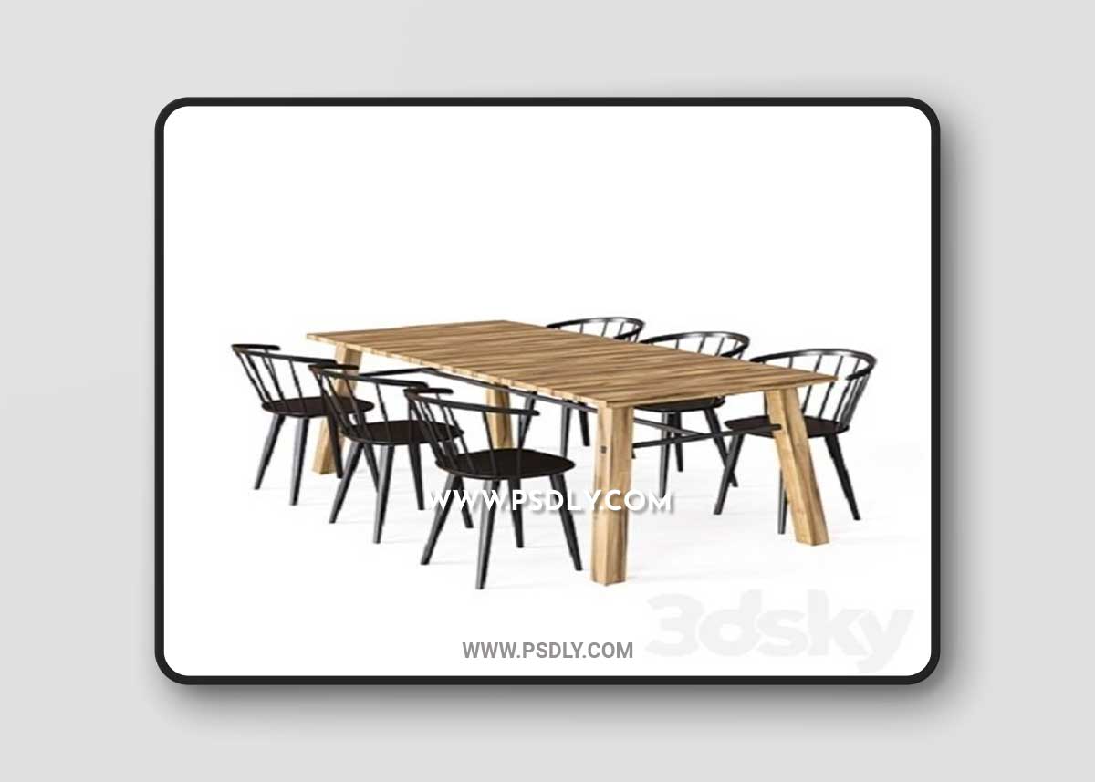 Dining group 3D Model