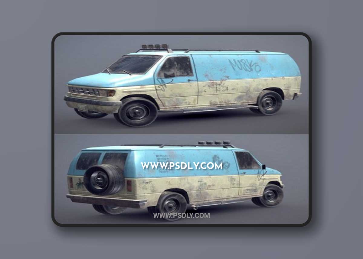 Ford Econoline Van 3D Model