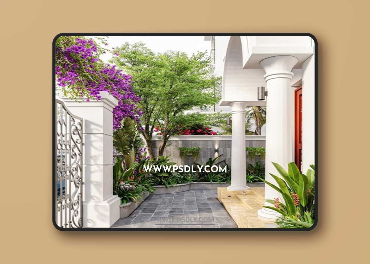 Garden Villas Exterior By Long Rbk 3D Model