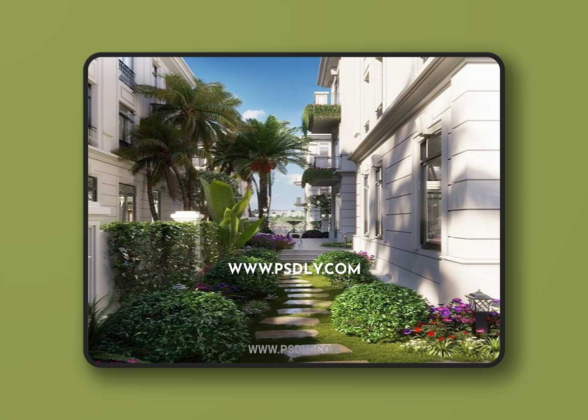 Garden Villas Exterior By Louis Nguyen 3D Model