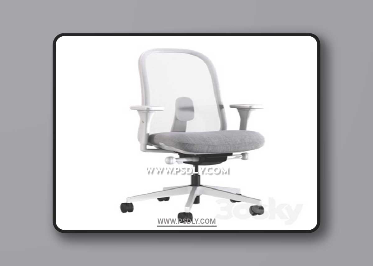 LINO Office Swivel chair with armrests by Herman Miller 3D Model