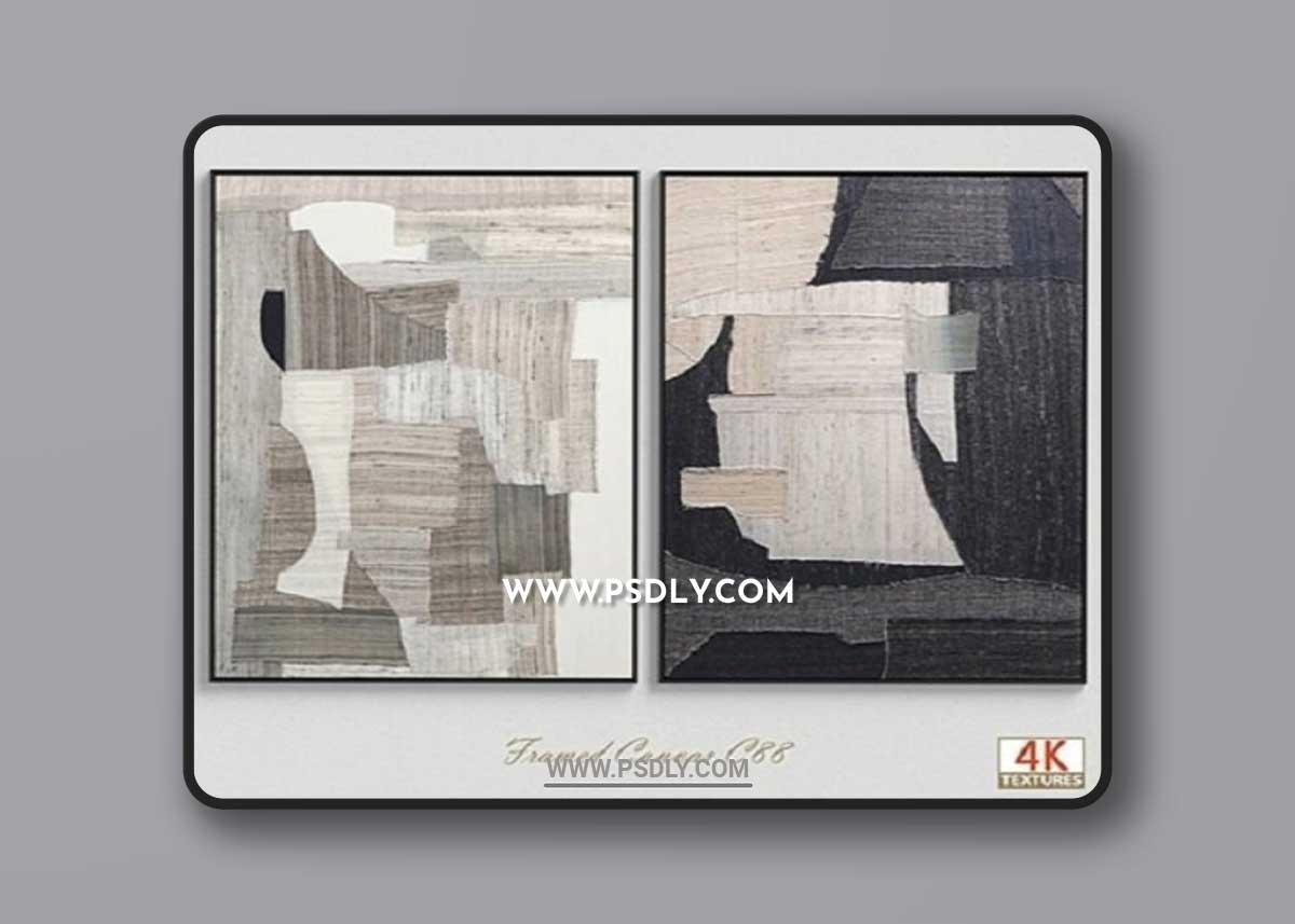 Large Living Room Wall Art C-88 3D Model