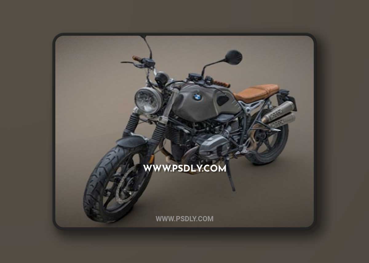 Motorbike raw photogrammetry scan 3D model
