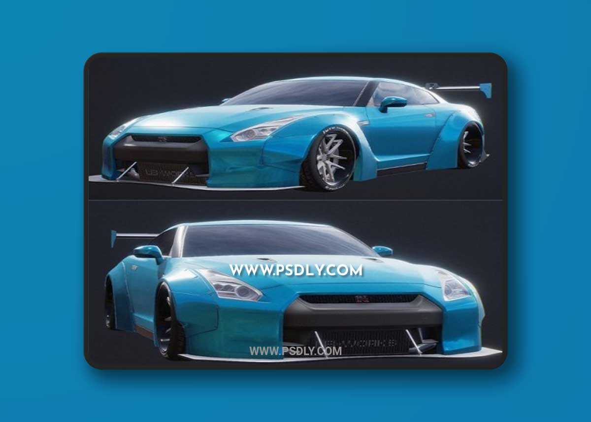 Nissan GTR R35 Liberty Walk 3D Model