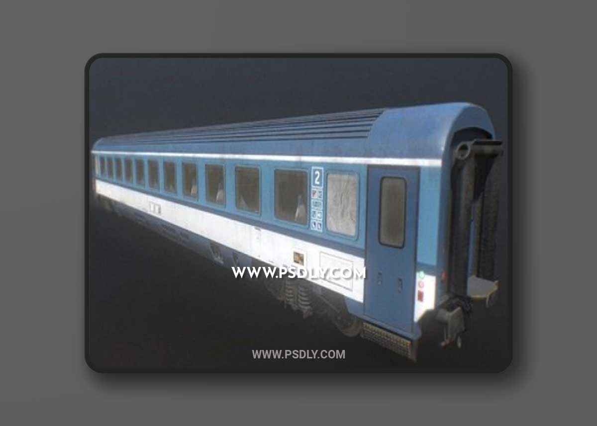 Passenger carriage (train) 3D Model