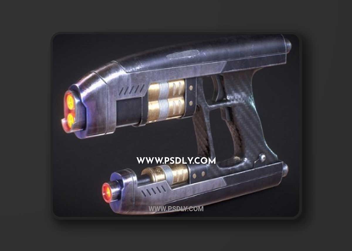 Star-Lord Gun Fanart 3D Model
