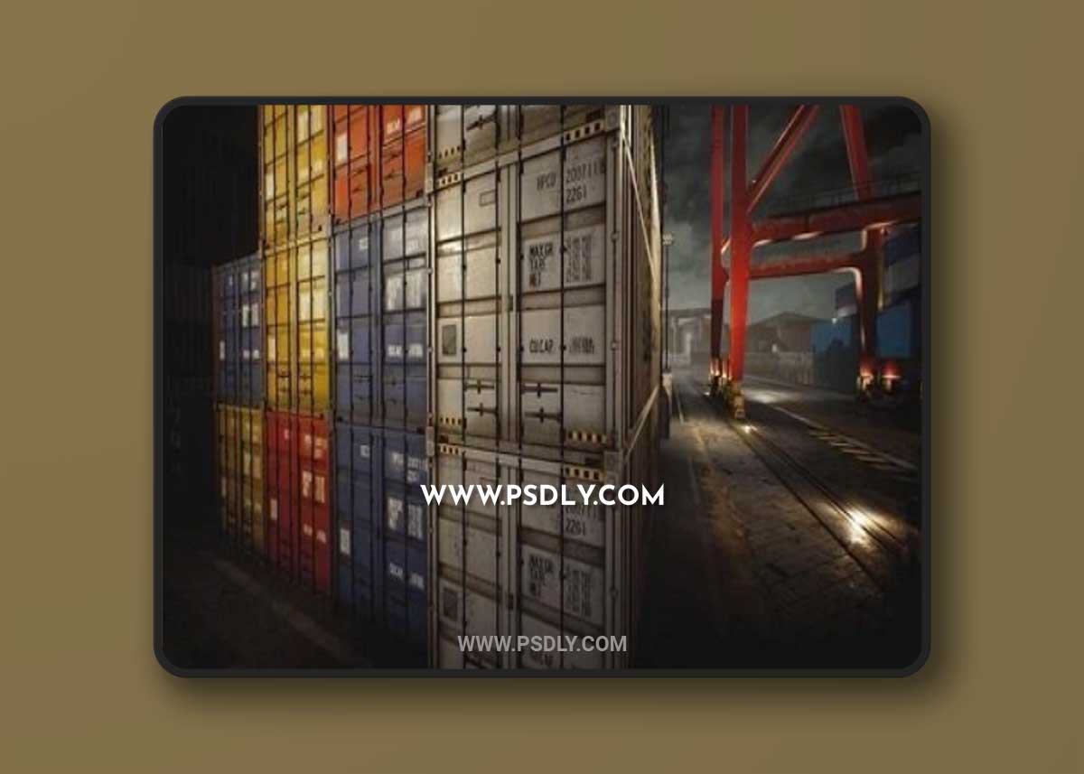 Unreal Engine – Container Yard Environment Set