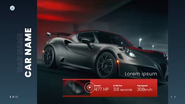 Videohive Car Youtube Channel Intro 39512020