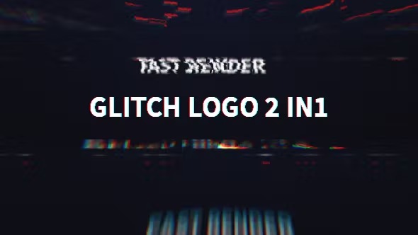 Videohive Glitch Logo 2 in 1 20129708