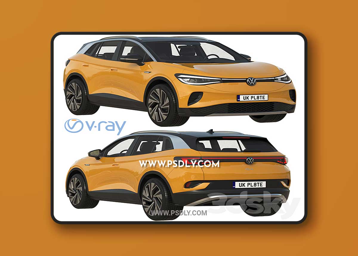 Volkswagen ID4 2021 3D Model