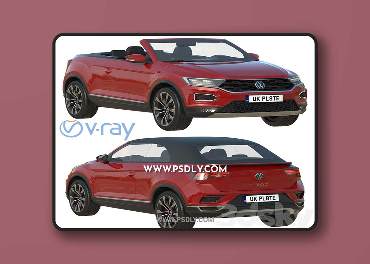 Volkswagen T-Roc Cabriolet 3D Model
