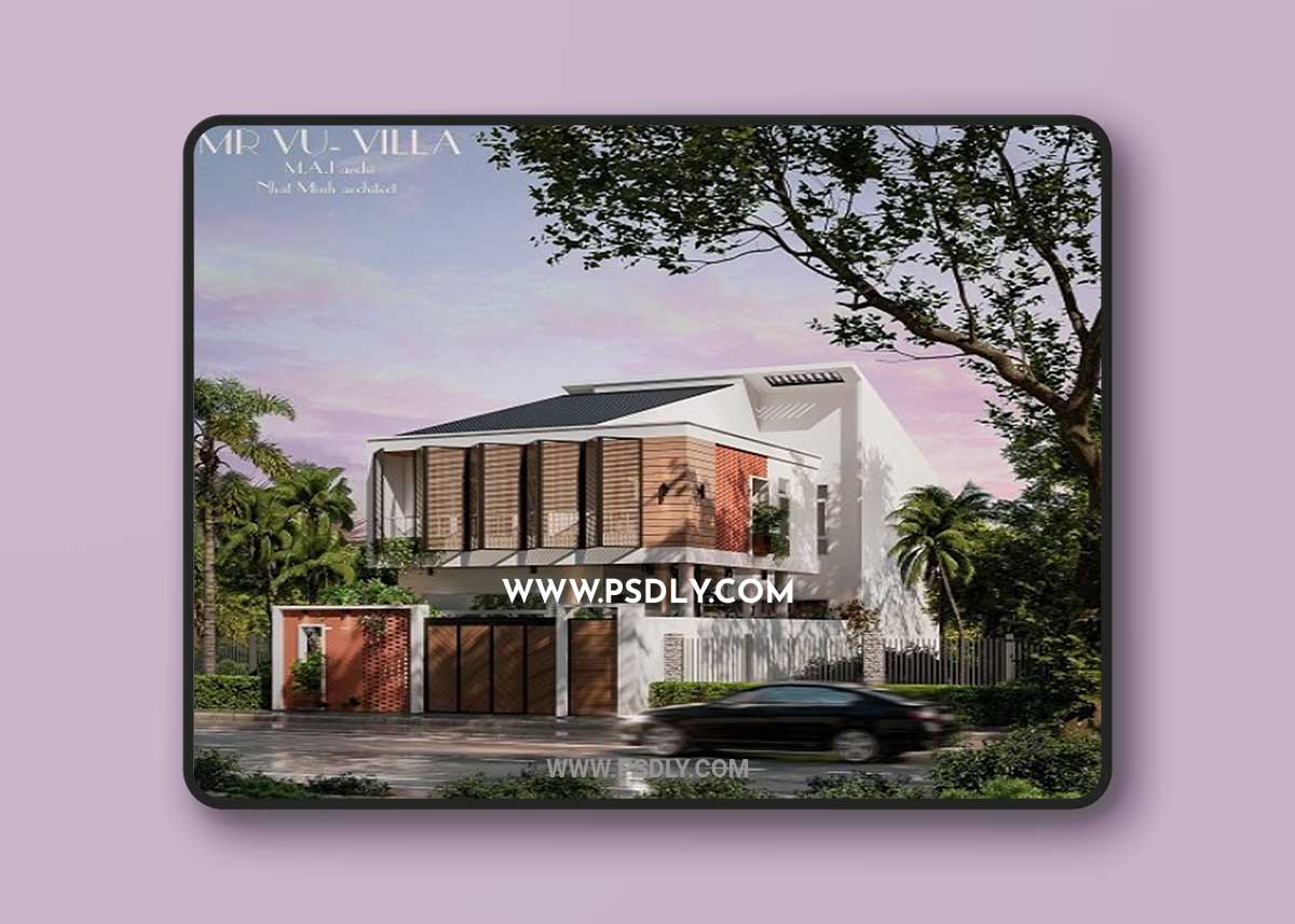 3D Villa Exterior by Kts Nhat Minh 3D Model