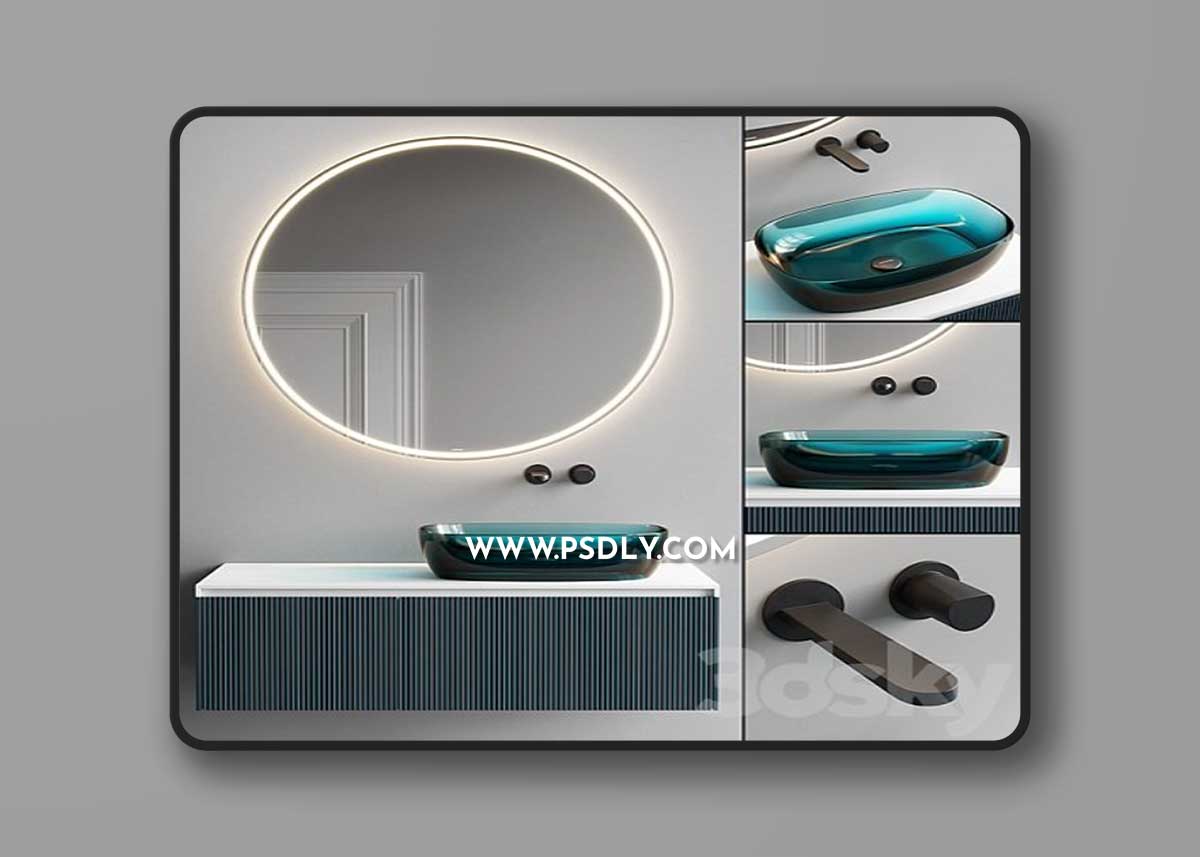 Antonio Lupi Design Binario 03 Vanity Unit Set 5