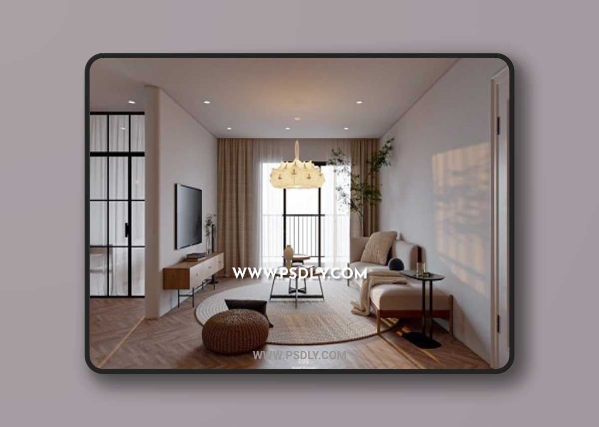 Apartment Interior By Nguyen Quynh Anh 3D Model