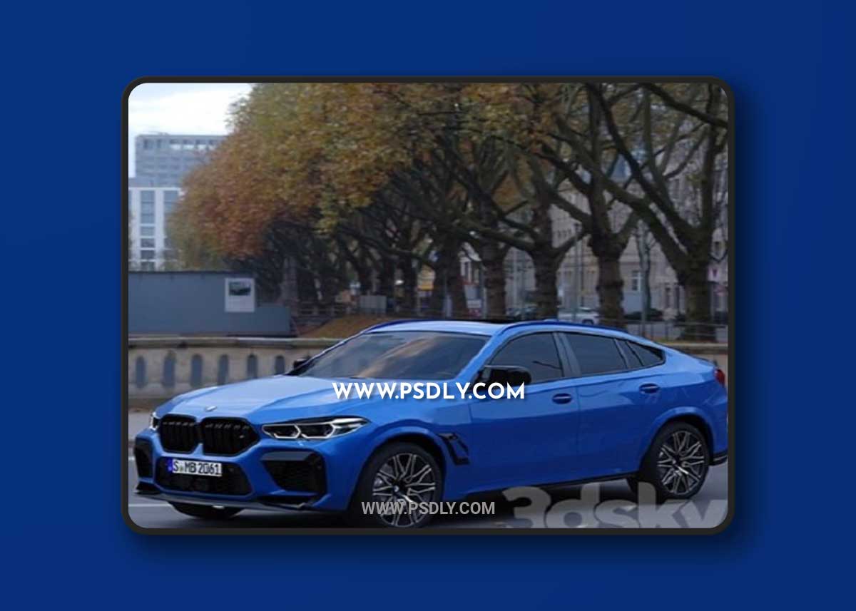 BMW X6 M Competition 3D Model