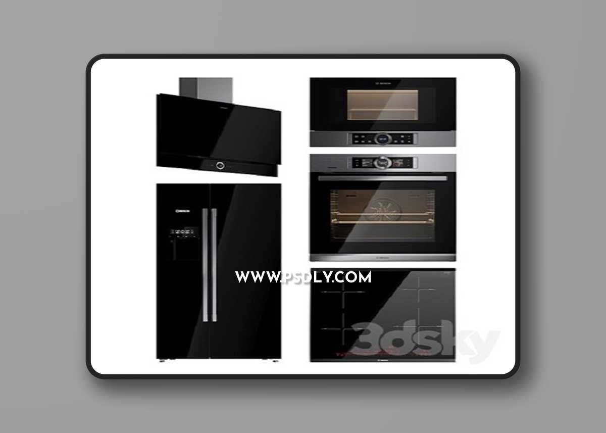 Bosch Serie 8 Kitchen Appliance 3D Model