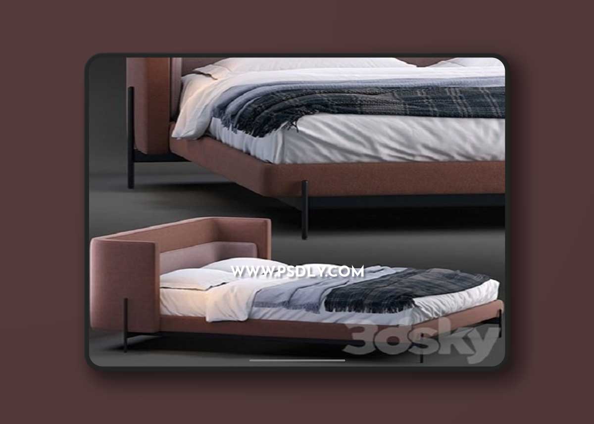 Busnelli bed yume 3D Model