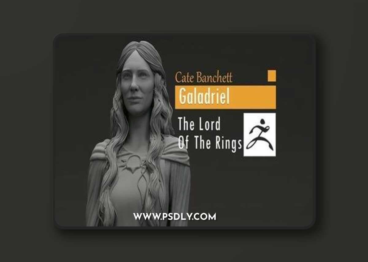 Cate Blanchet - Galadriel - The Lord Of The RIngs 3D Print