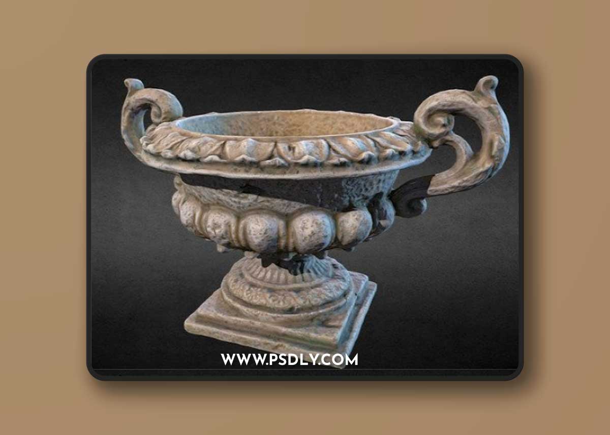 Concrete Vase 3D Scan 3D Model