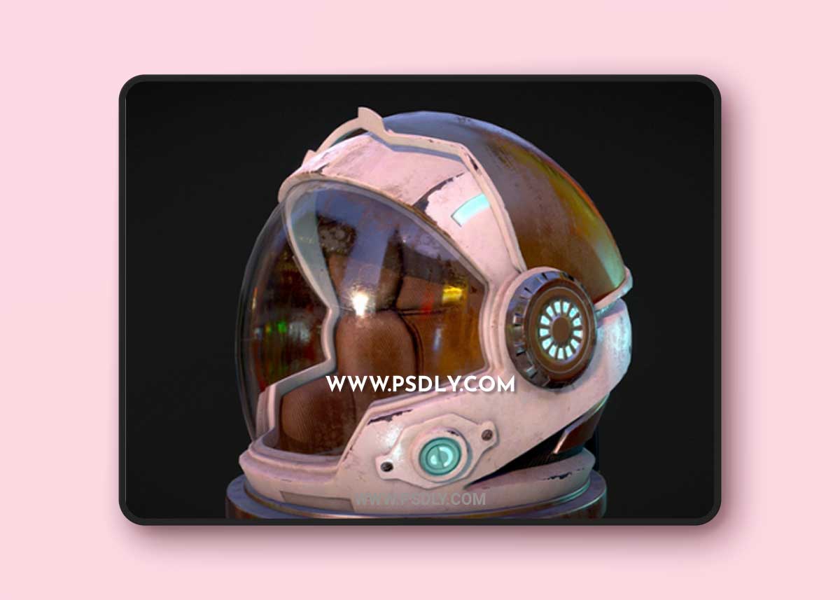 Cosmonaut Helmet 3D Model