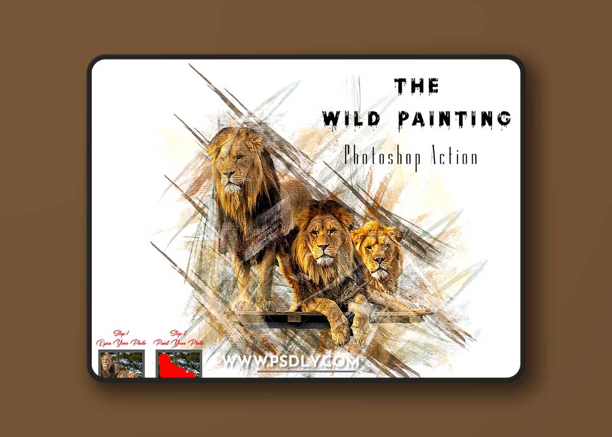 CreativeMarket - The Wild Painting Photoshop Action 10320676