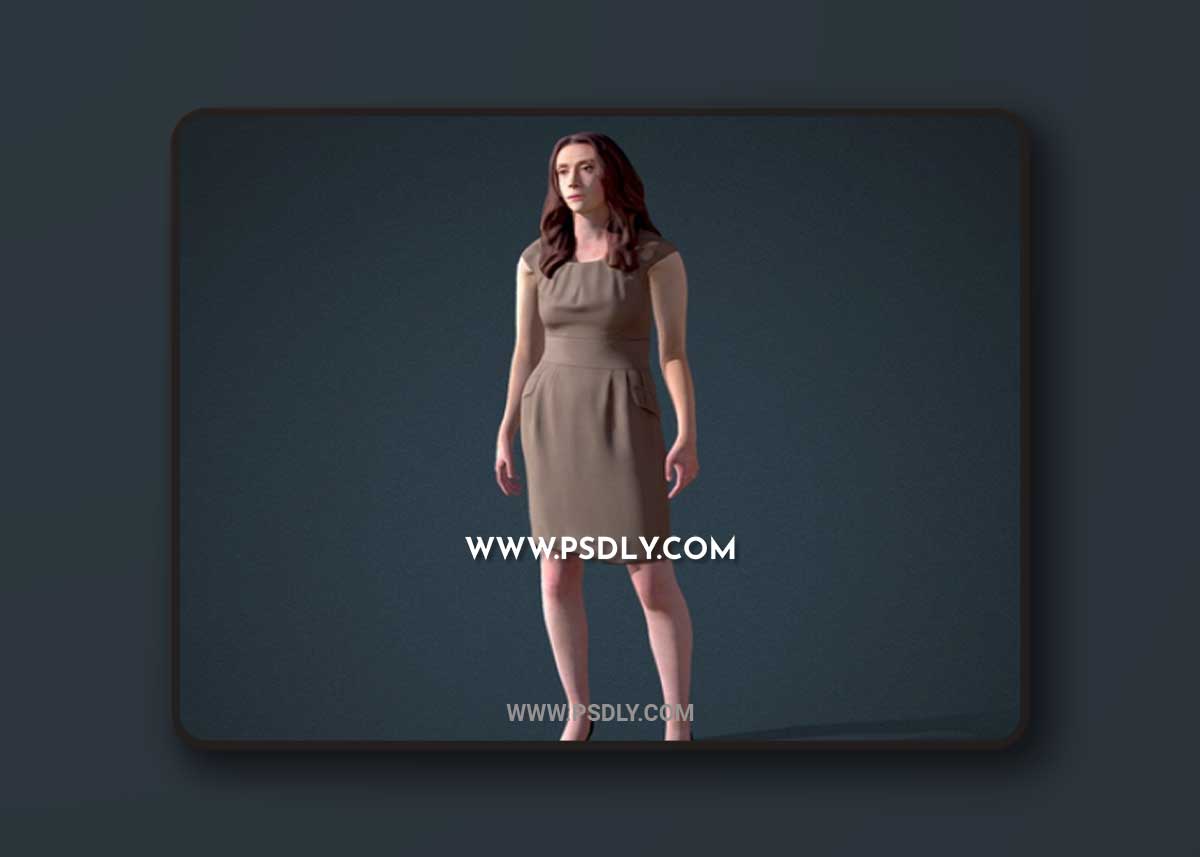 Facial & Body Animated Business_F_0006 3D Model