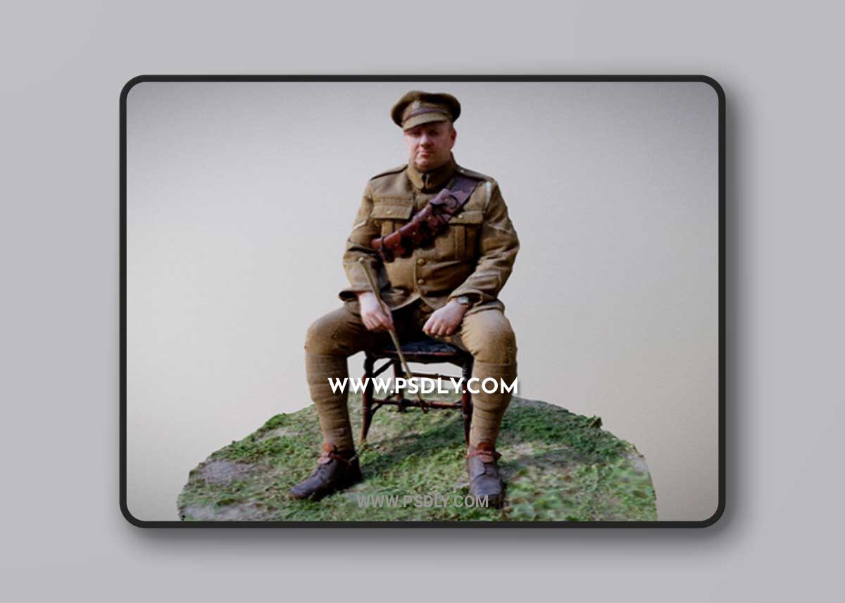 Great War ASC British Service man 3D Model