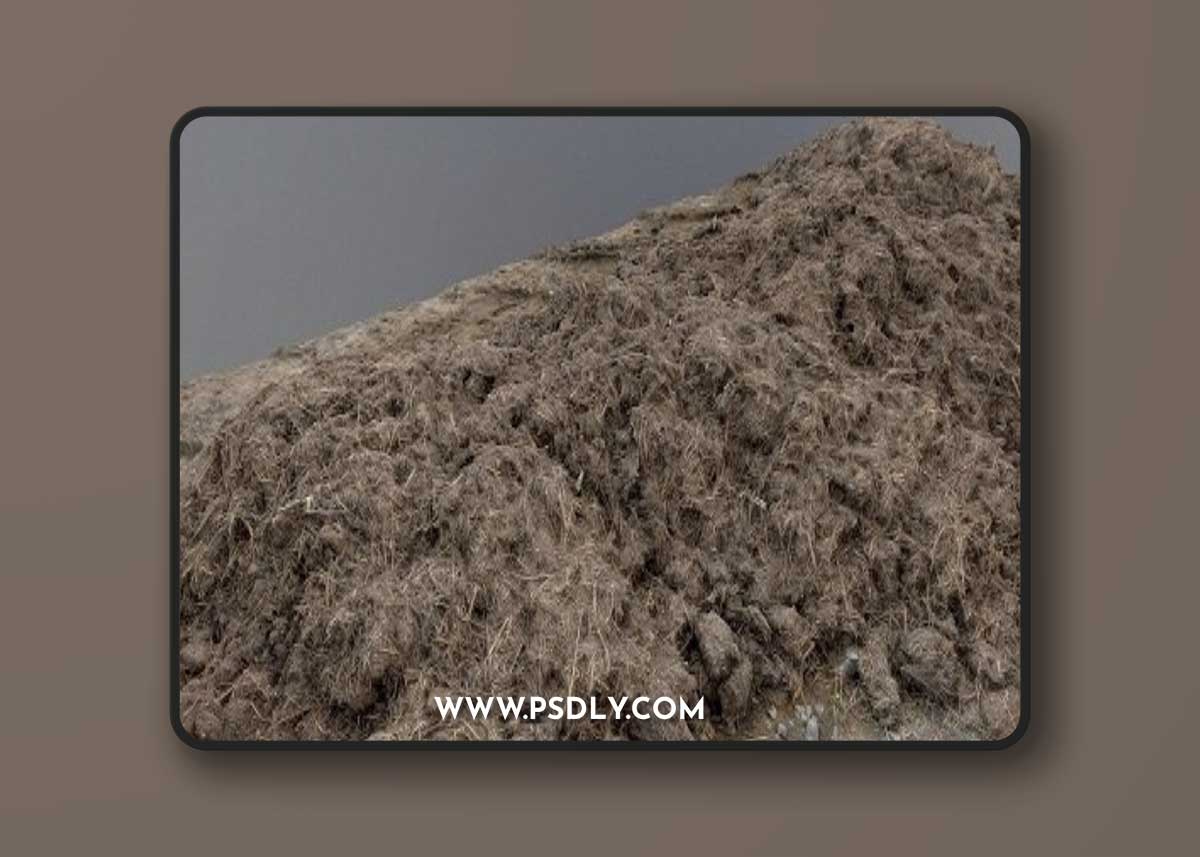 Hay soil mud heap 3D Model