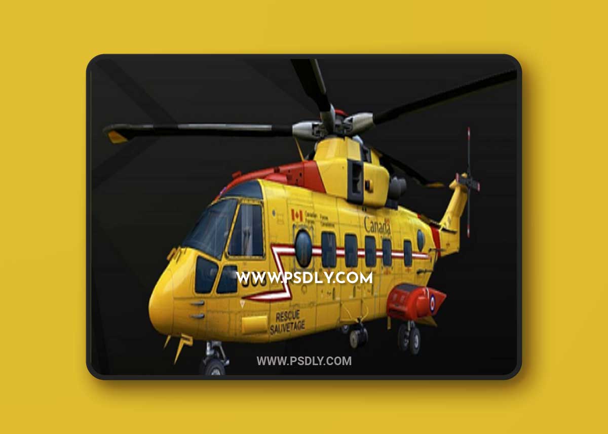 Helicopter CH-149 3D Model