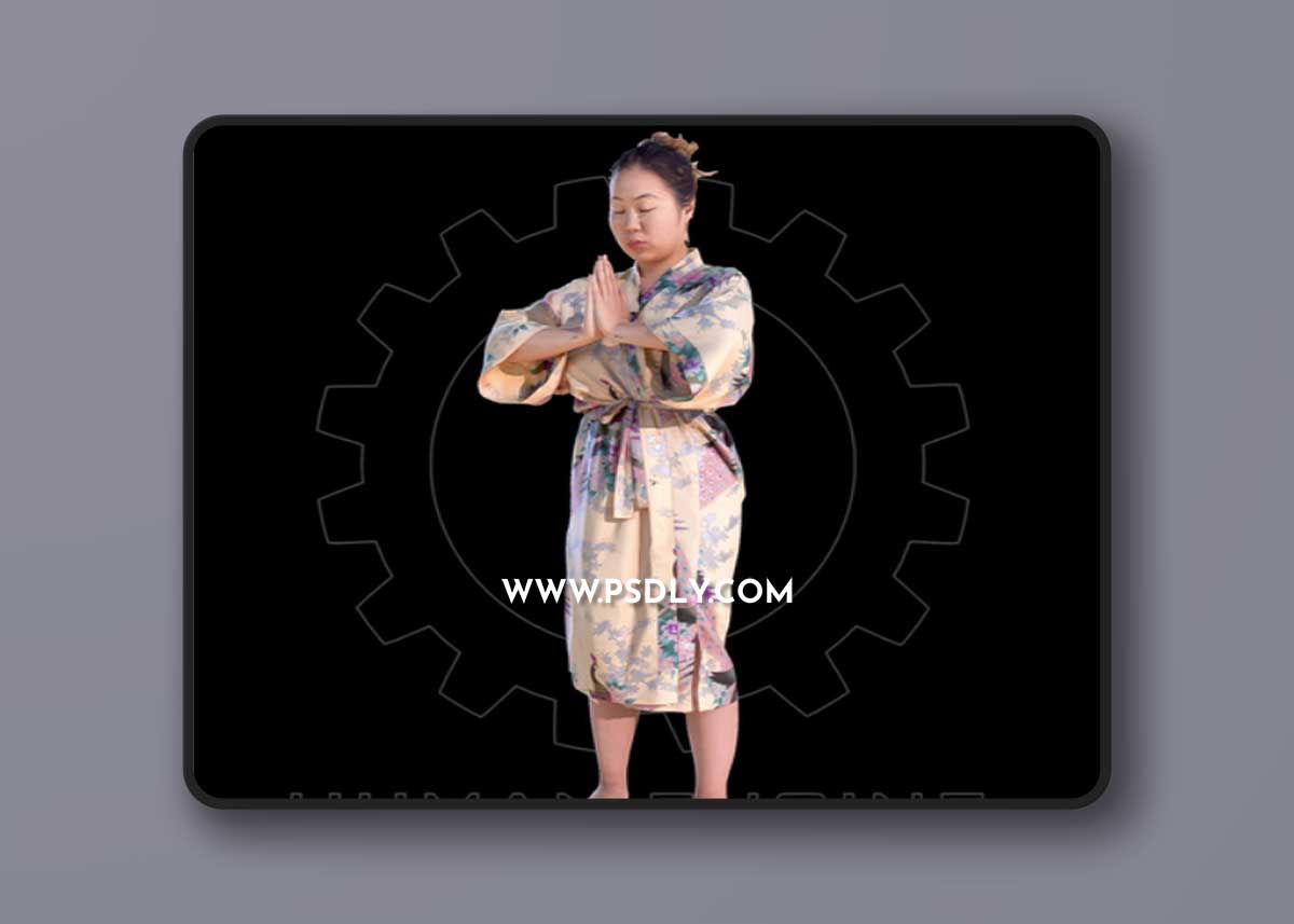 Japanese Female Scan 3D Model