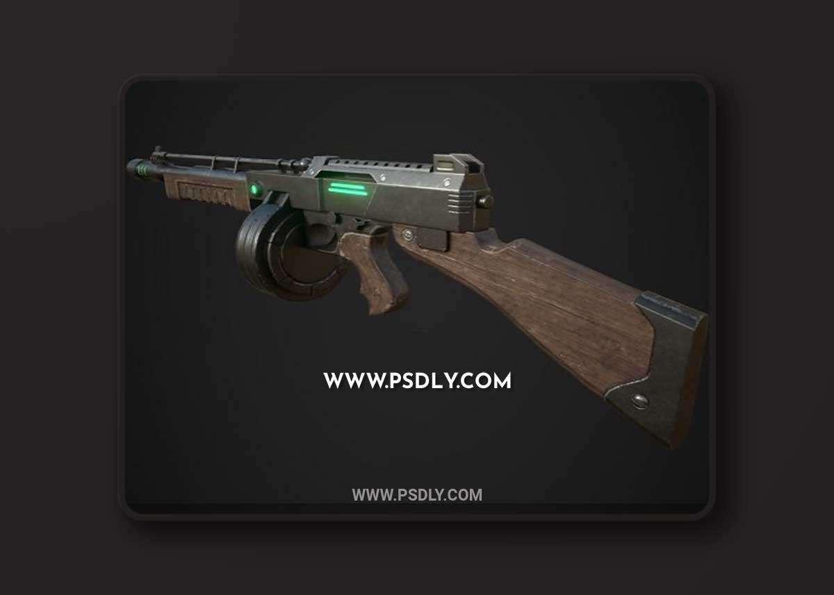 Laser Rifle RCW Fallout New Vegas Fan-art 3D Model