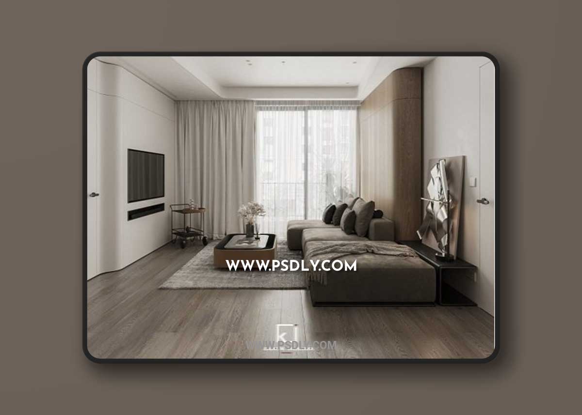 Living Room – Kitchen Interior By Dong Dao Vuong 3D Model