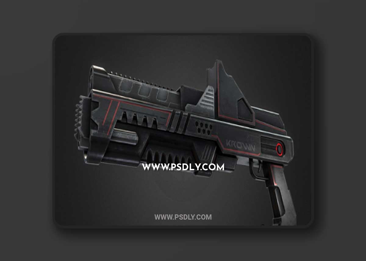 M.A.C.U.L.A SCIFI WEAPON HQ 3D Model