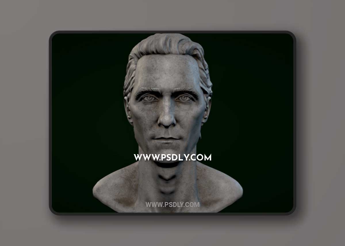 Matthew McConaughey Bust 3D Model