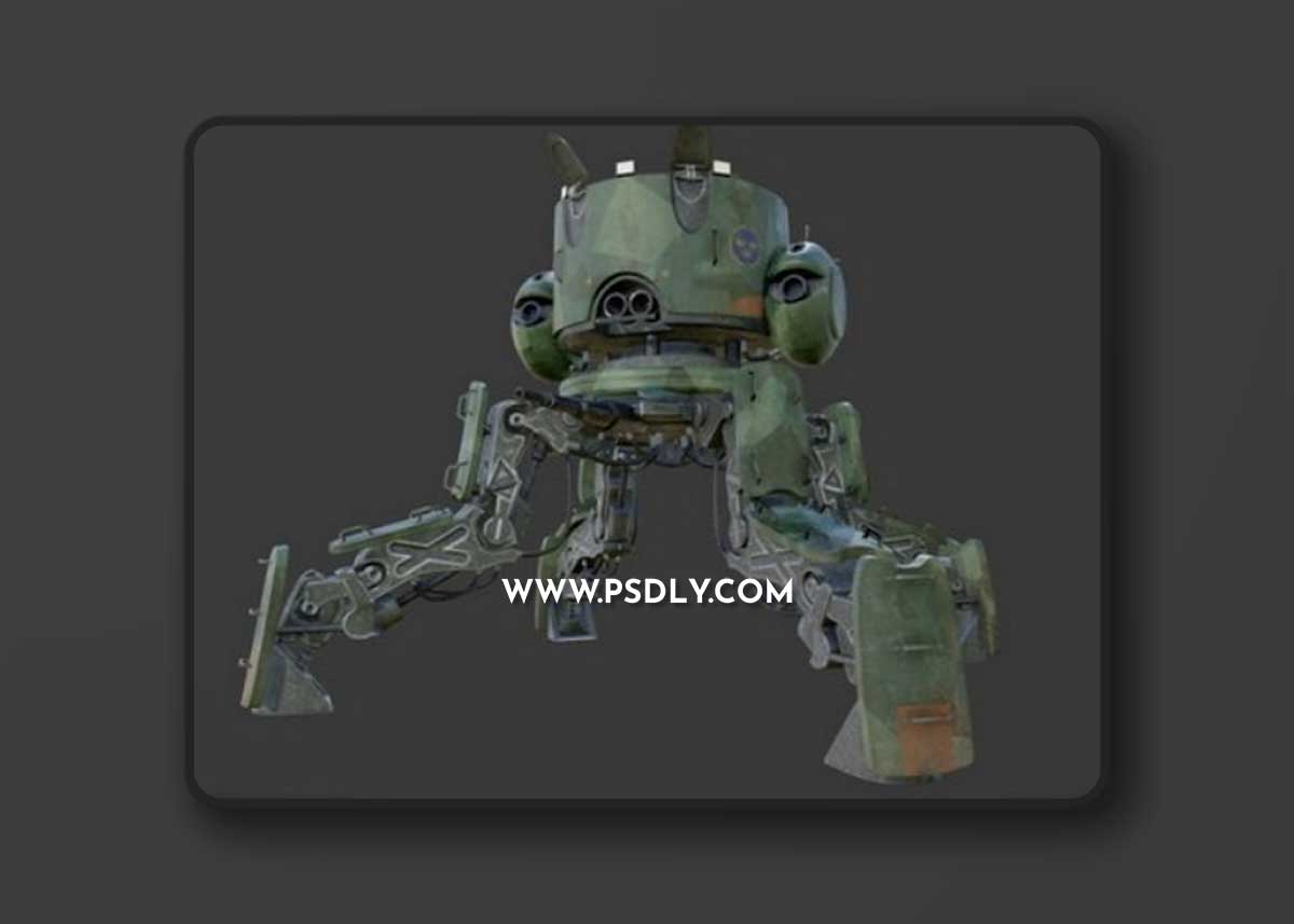 Military Walker 3D Model