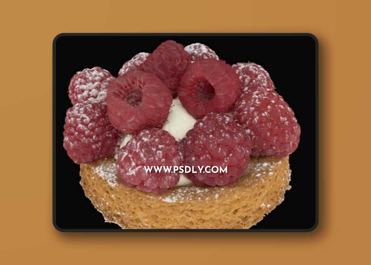 Raspberry tartelette 3D Model