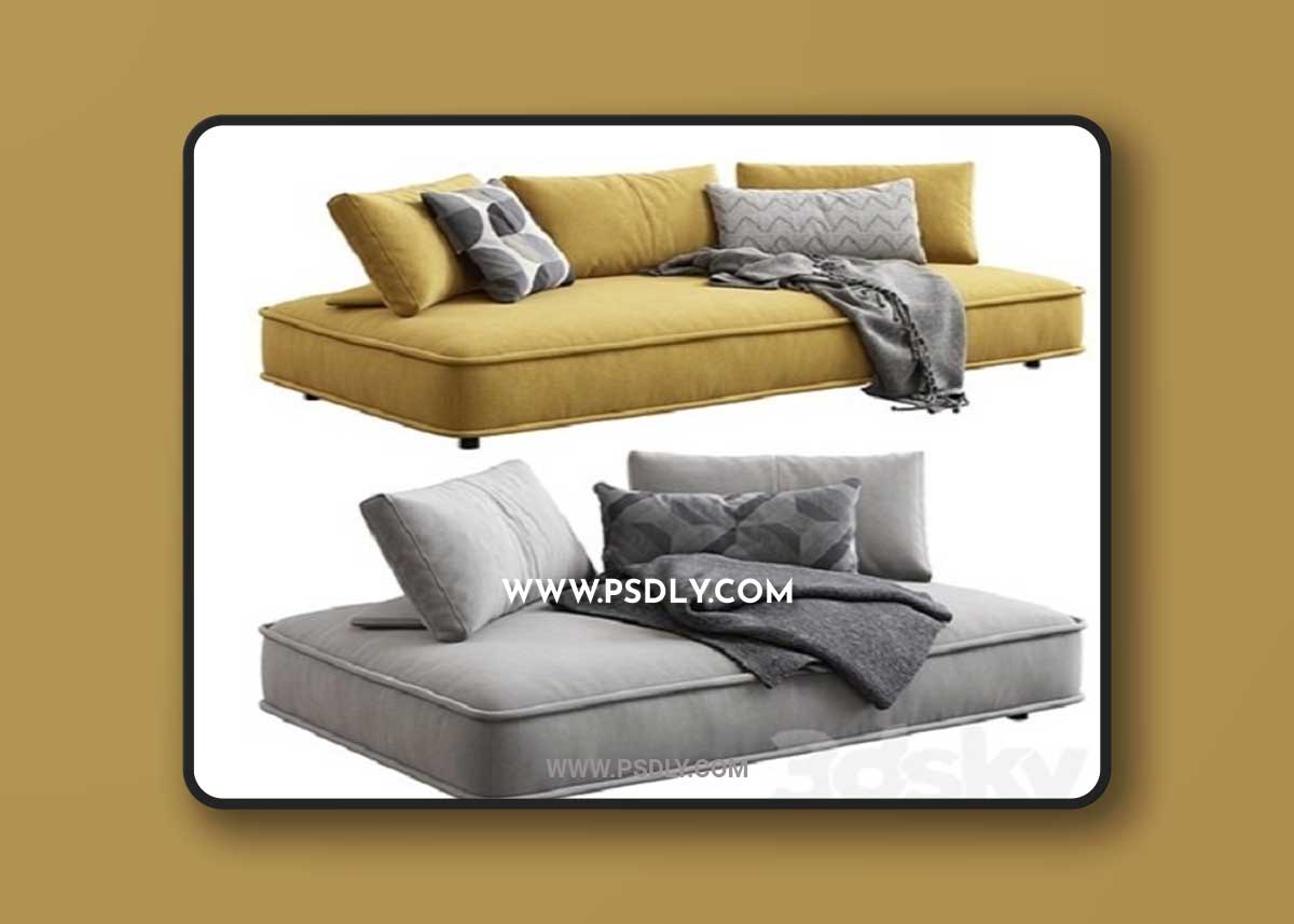 Roche Bobois / Escapade Large Sofa 3D Model