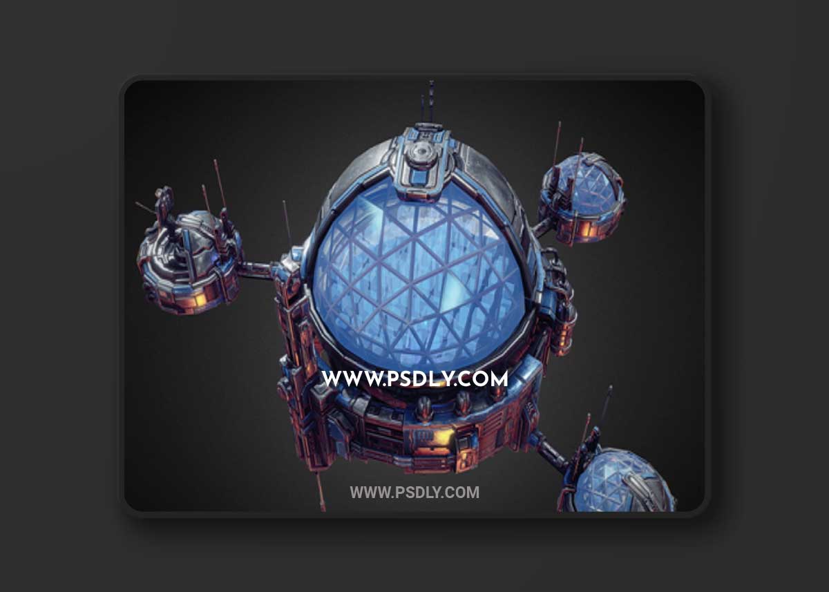 Starfall Tactics Science station 3D Model