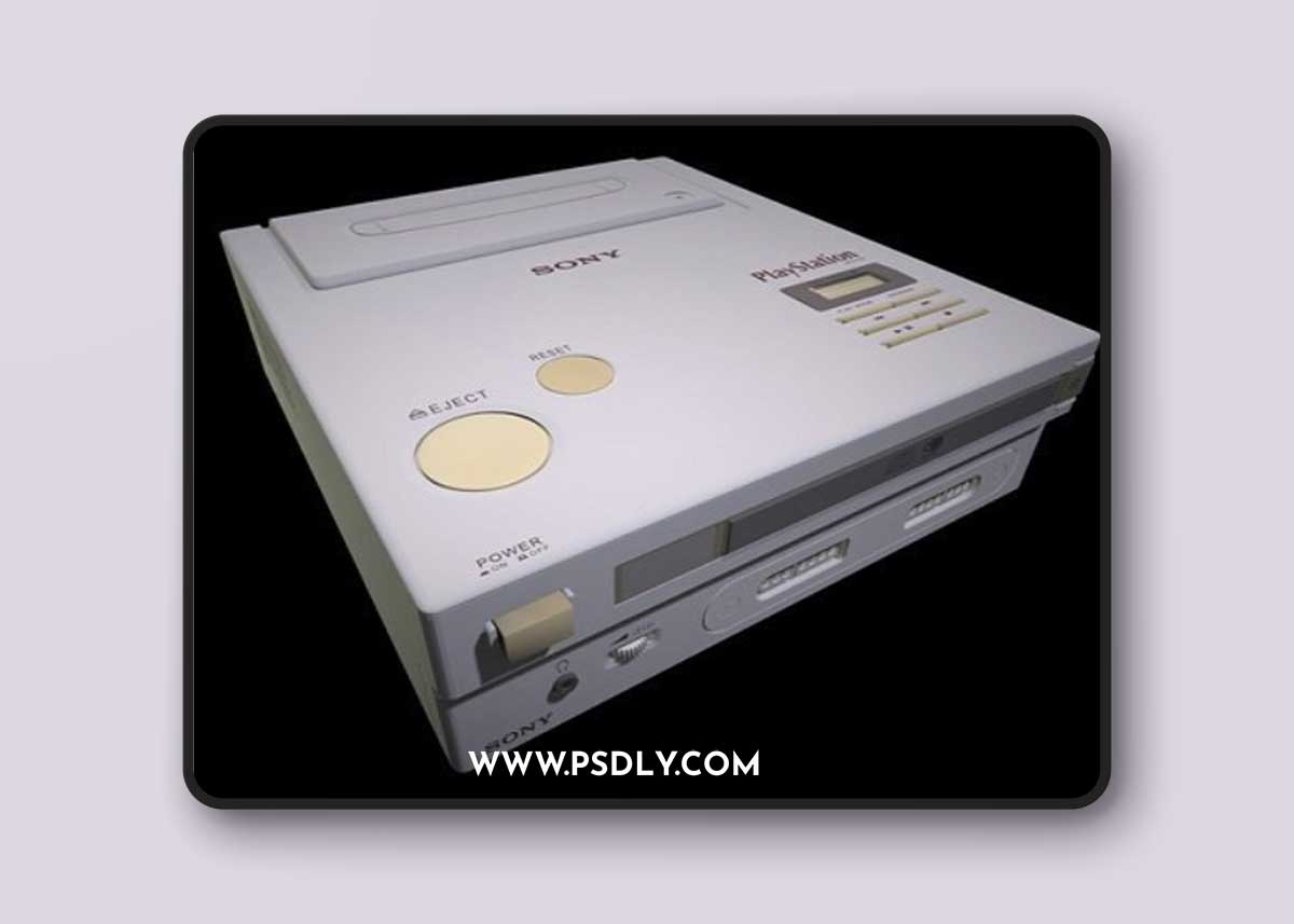 Super NES CD-ROM 3D Model