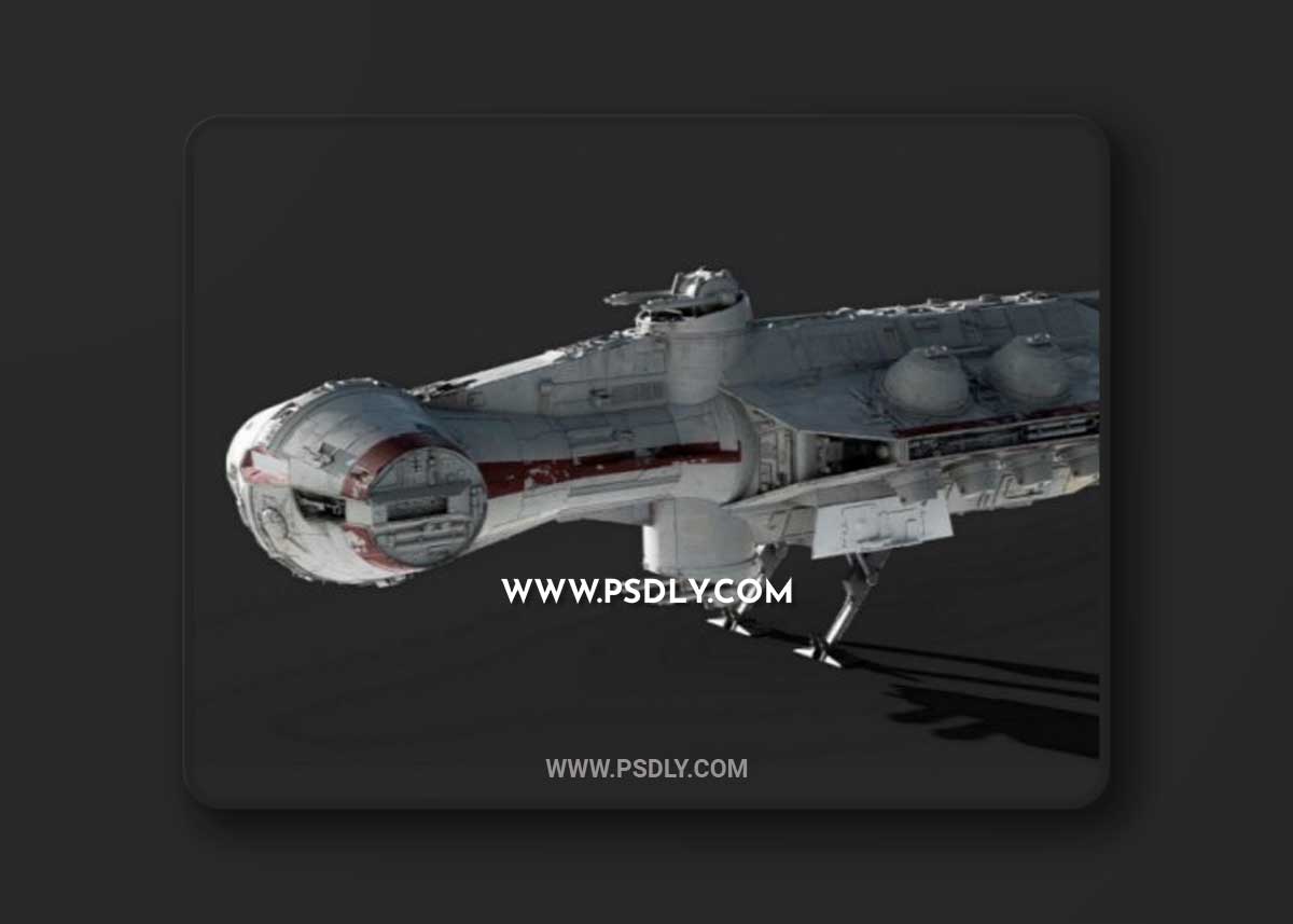 Tantive IV – Blockade Runner – Corellian Corvette 3D Model