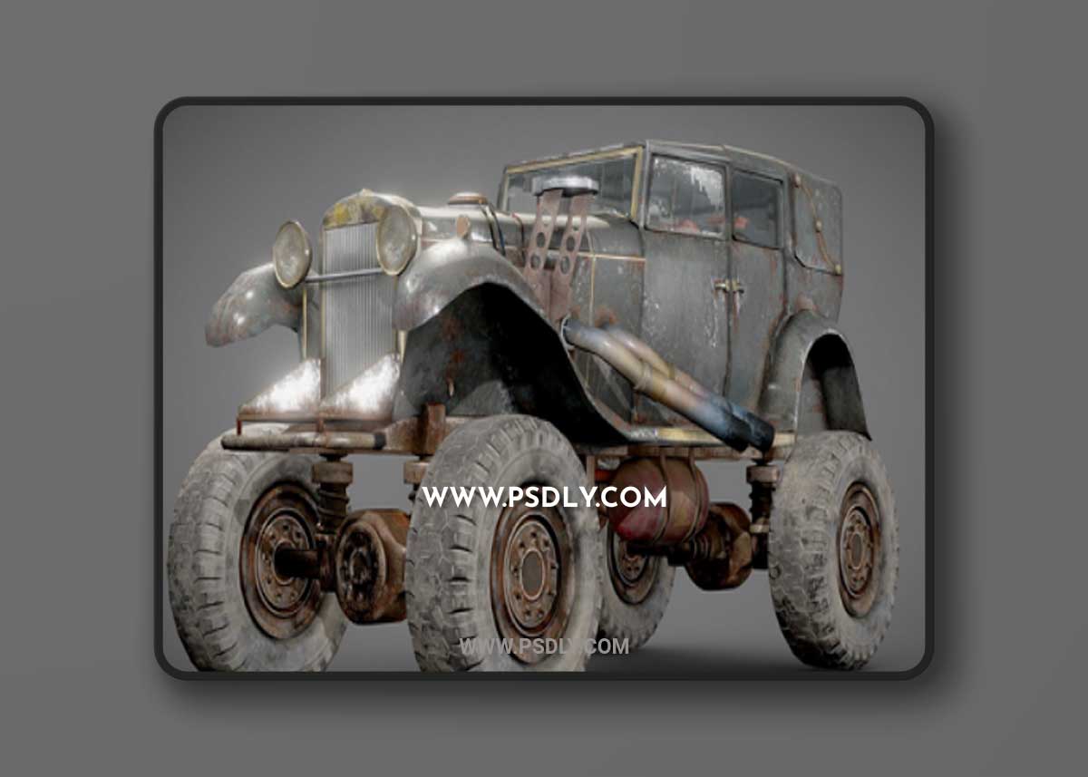 The BigBen huge post-apocalypse monster truck 3D Model