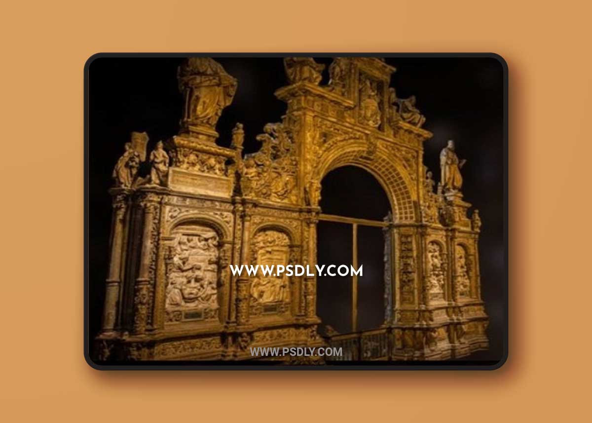 Trascoro de la Catedral de León (low poly) 3D Model