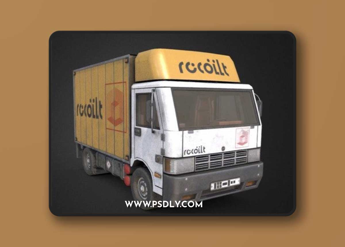 Truck Textured 3D Model